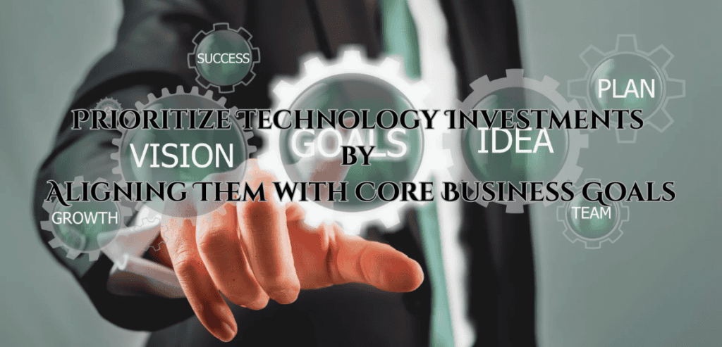 Prioritize Technology Investments